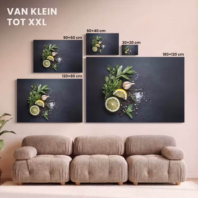 Canvas schilderij - Verse ingrediënten - Compositie - Artistiek — 8