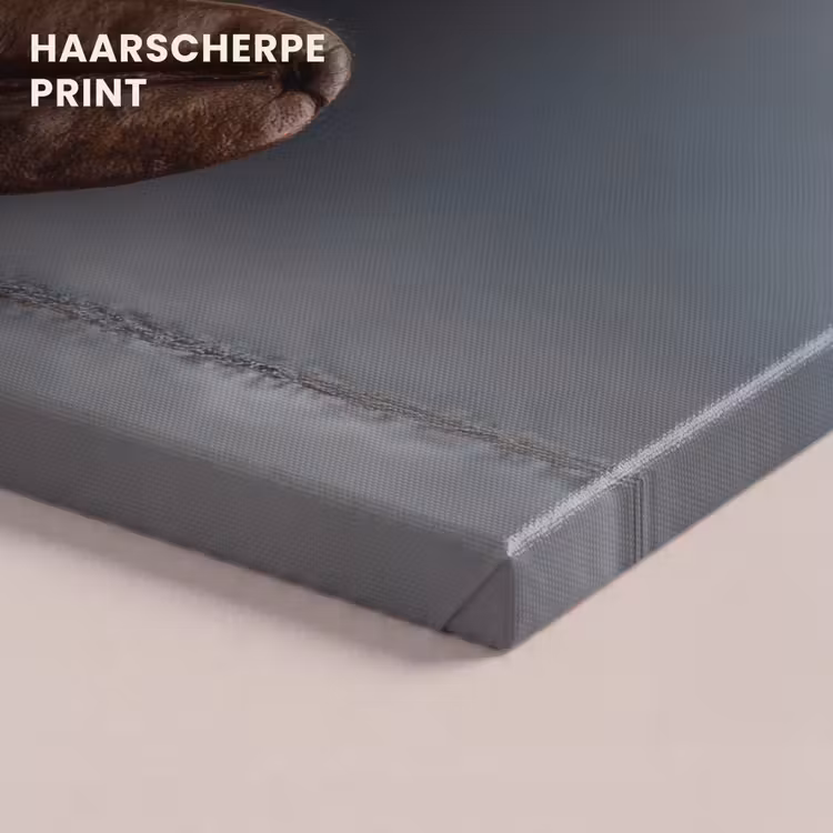 Canvas schilderij - Koffiebonen - Zwevend - Grijs — 5