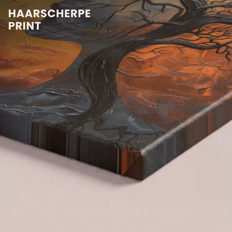 Canvas schilderij - Kunst - Mensen - Bomen - Abstract — 5