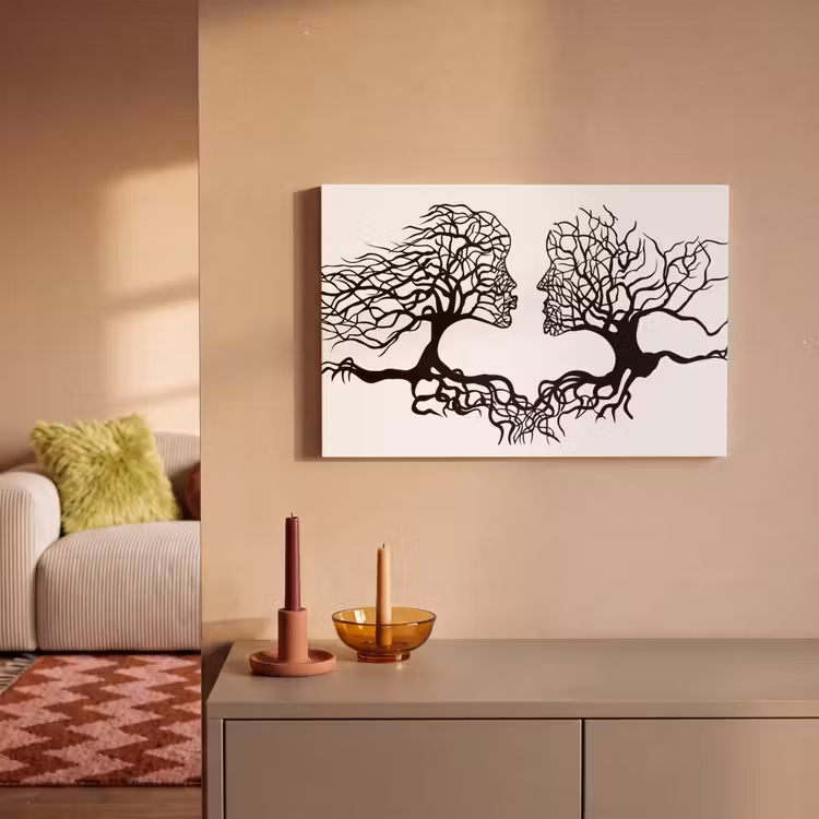 Canvas schilderij - Mensen - Bomen - Abstract - Modern - Kunst — 2