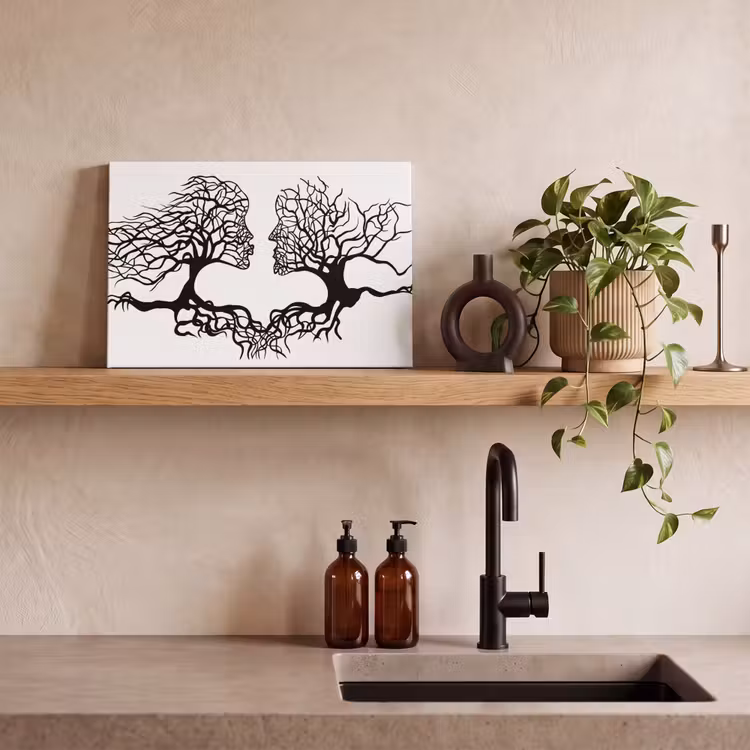Canvas schilderij - Mensen - Bomen - Abstract - Modern - Kunst — 4