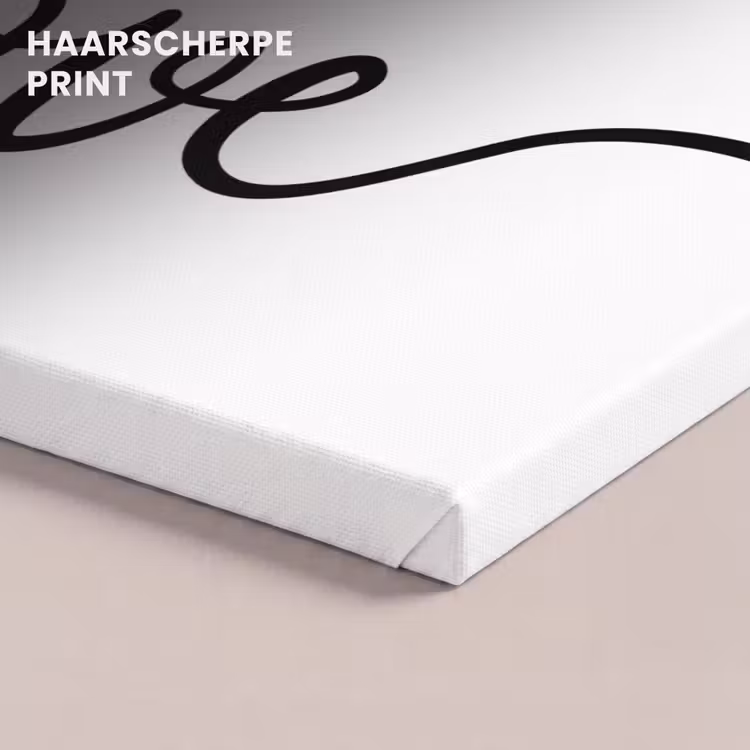 Canvas schilderij - Quotes - Love - Hartje - Zwart — 5