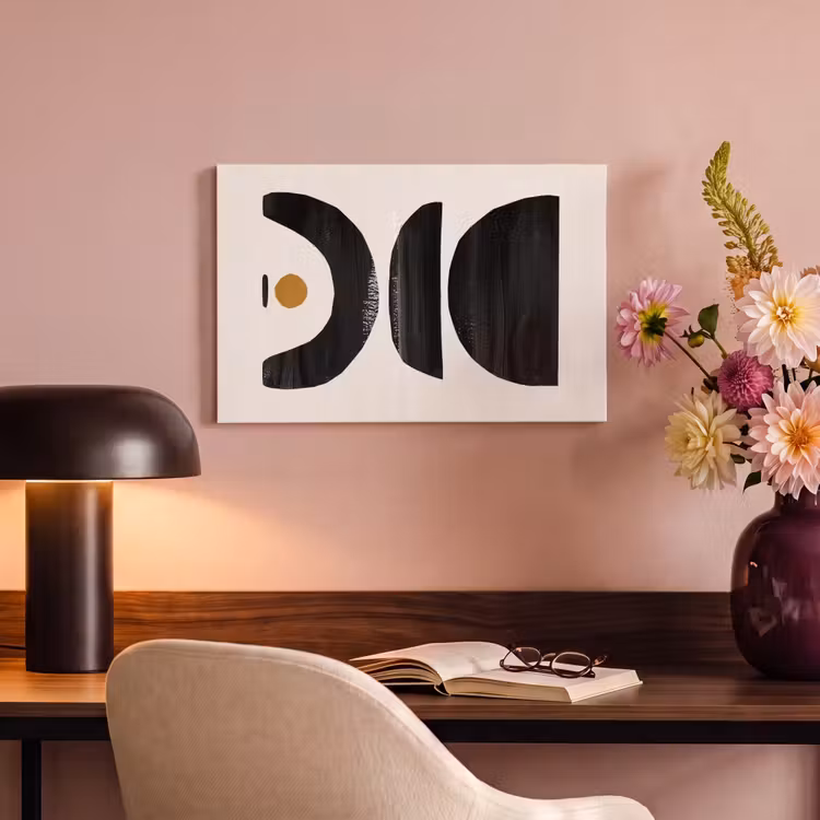 Canvas schilderij - Modern - Abstracte kunst - Zwart - Beige — 6