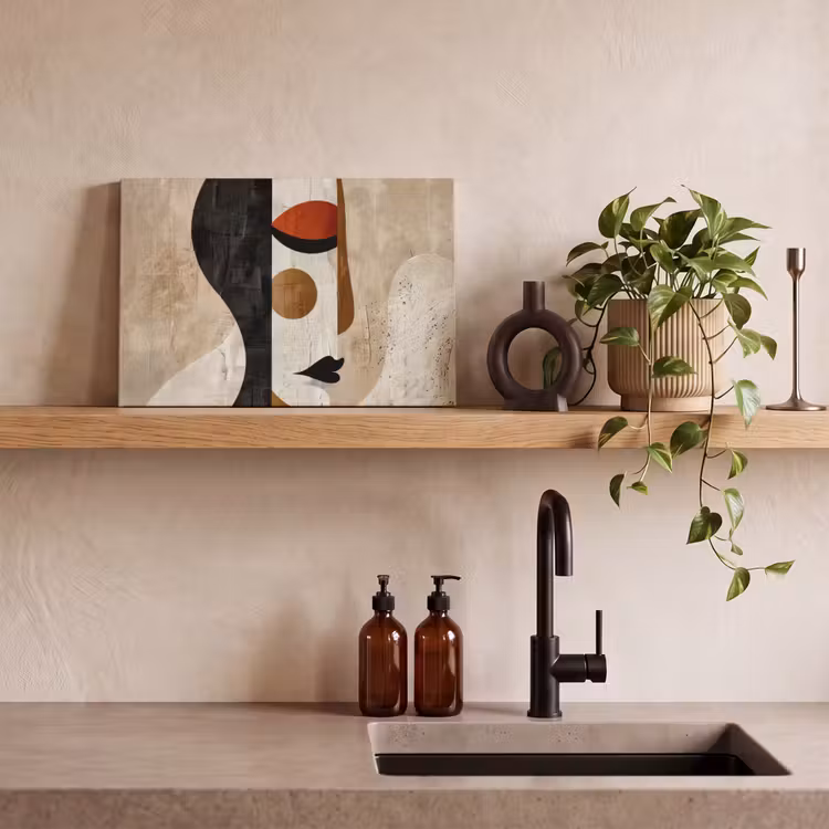 Canvas schilderij - Moderne kunst - Vrouw - Wit - Abstract — 4