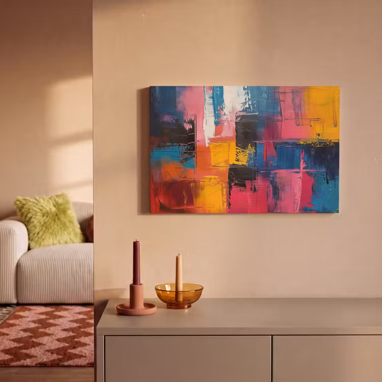 Canvas schilderij - Verflook - Kunst - Modern - Abstract — 2