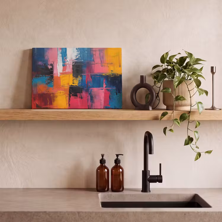 Canvas schilderij - Verflook - Kunst - Modern - Abstract — 4