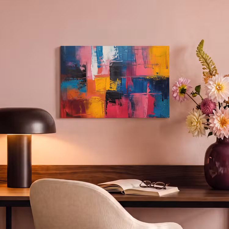 Canvas schilderij - Verflook - Kunst - Modern - Abstract — 6