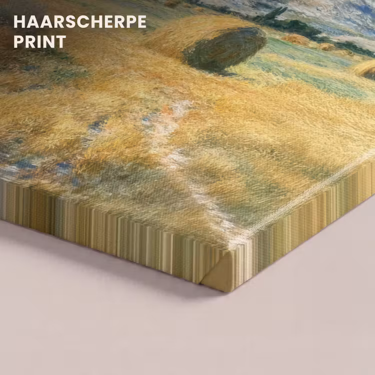 Canvas schilderij - Landschap - Strobalen - Bergen - Wolken — 5