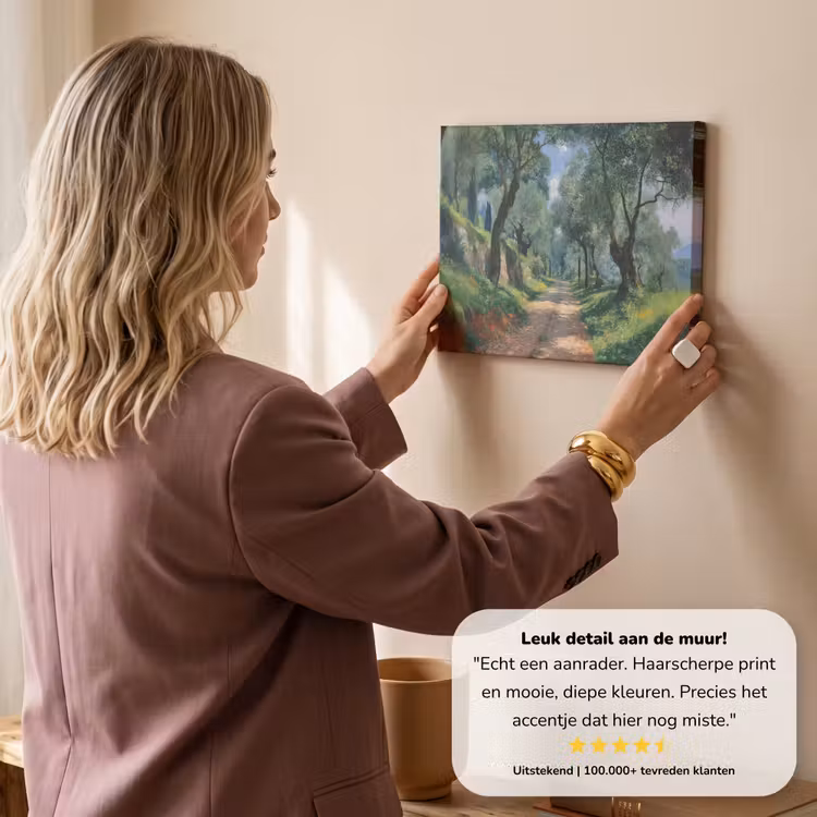 Canvas schilderij - Pad - Bomen - Schaduw - — 3