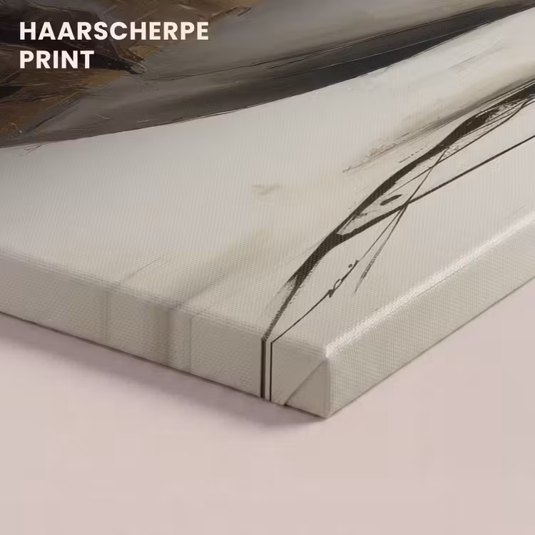 Canvas schilderij - Ogen - Gezicht - Goud - Strepen — 5