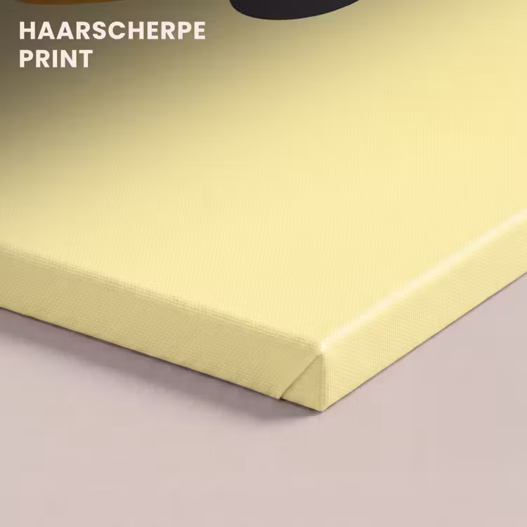 Canvas schilderij - Kuiken - Vrolijk - Geel - Minimalistisch — 5
