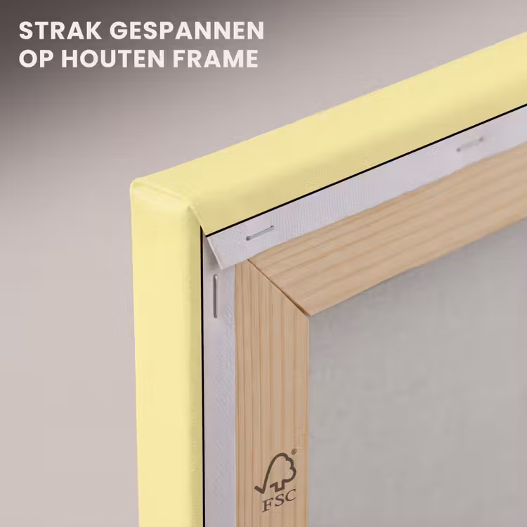 Canvas schilderij - Kuiken - Vrolijk - Geel - Minimalistisch — 7