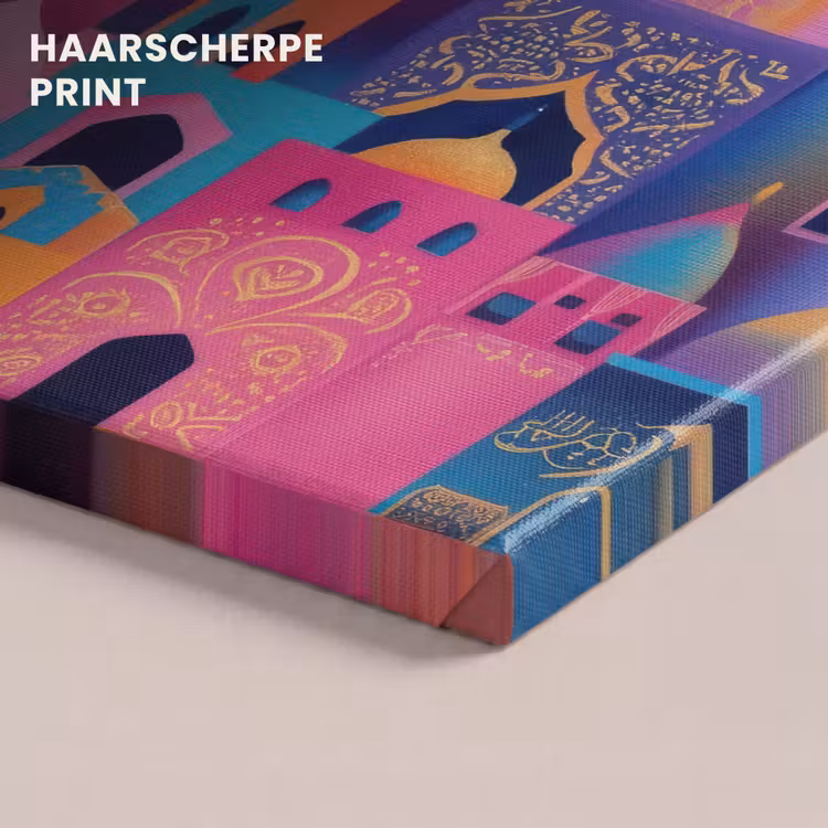 Canvas schilderij - Kleurrijk - Avond - Islamitisch — 5