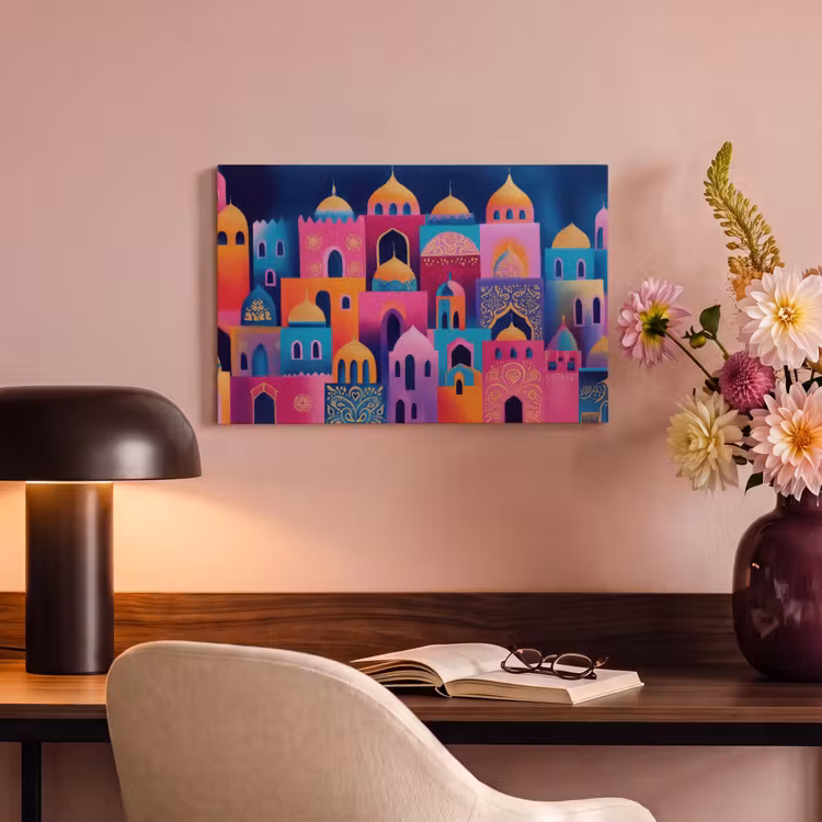 Canvas schilderij - Kleurrijk - Avond - Islamitisch — 6