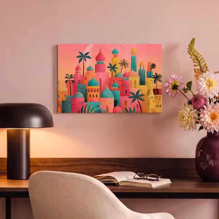 Canvas schilderij - Kleurrijk - Palmbomen - Islamitisch — 6