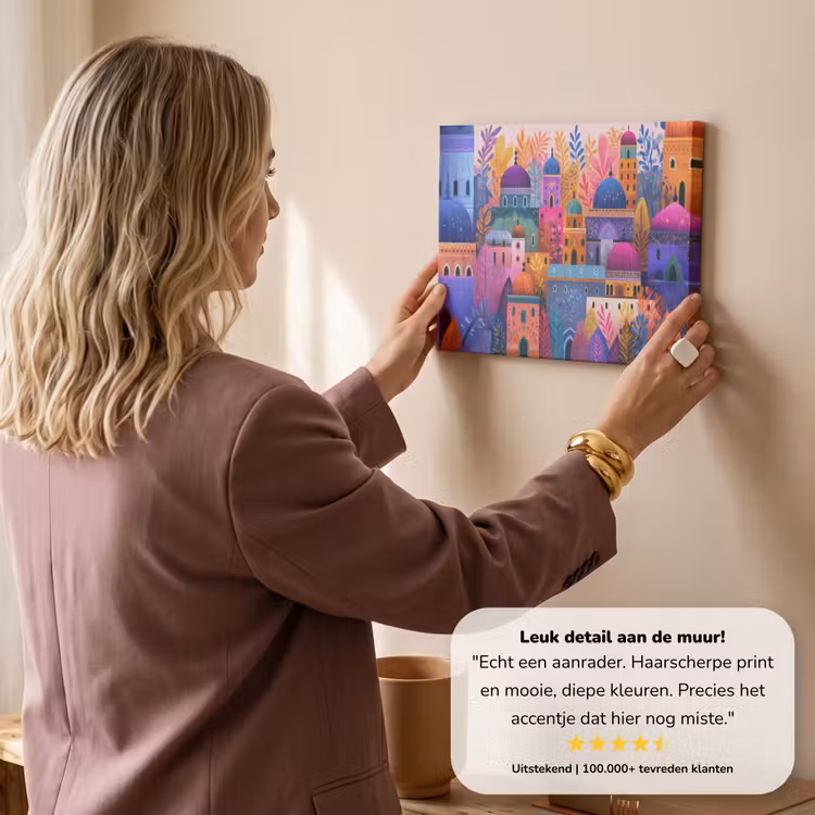 Canvas schilderij - Kleurrijk paradijs - Levendig - Islamitisch — 3