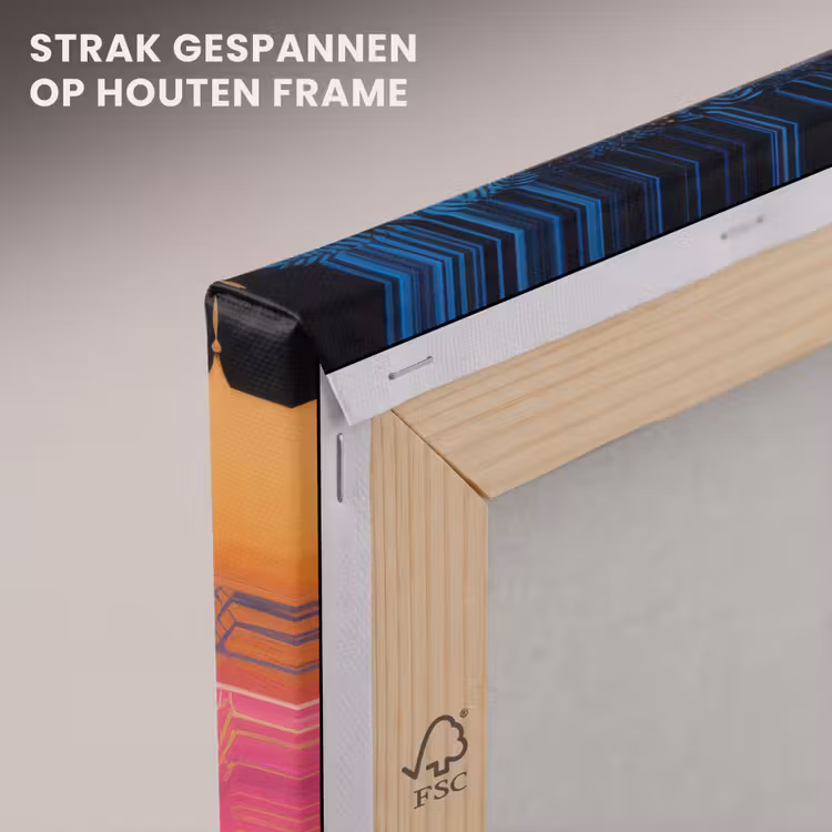 Canvas schilderij - Kleurrijk - Stad - Nacht - Islamitisch — 7
