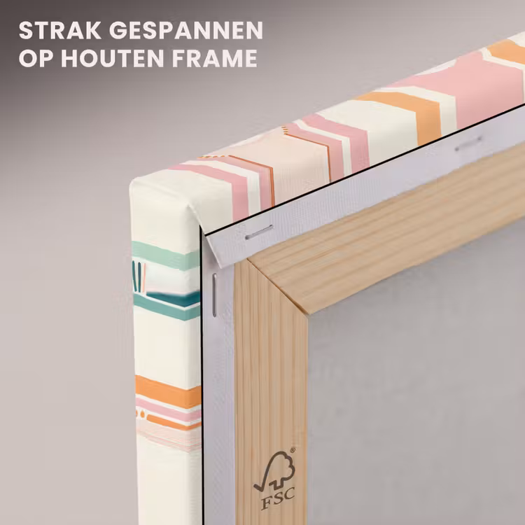 Canvas schilderij - Regenboog - Pastel - Patroon — 7