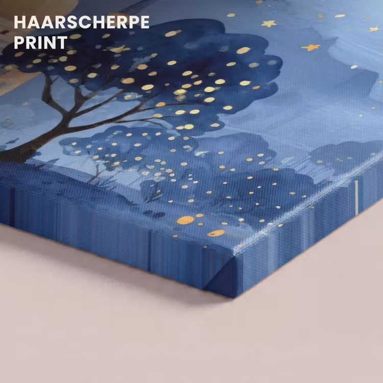 Canvas schilderij - Sterrenhemel - Goud - Moskee — 5