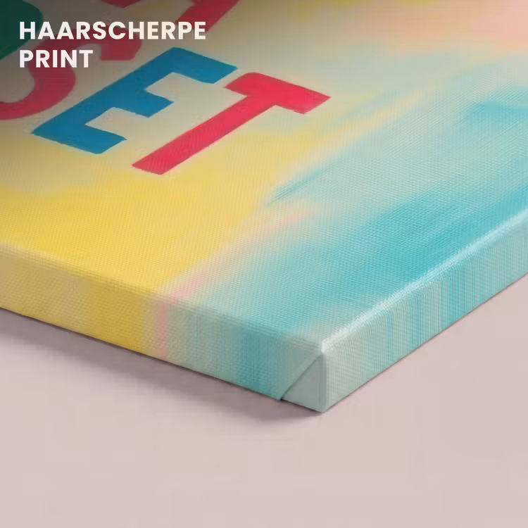 Canvas schilderij - Quote - Lucky - Regenboogkleuren — 5