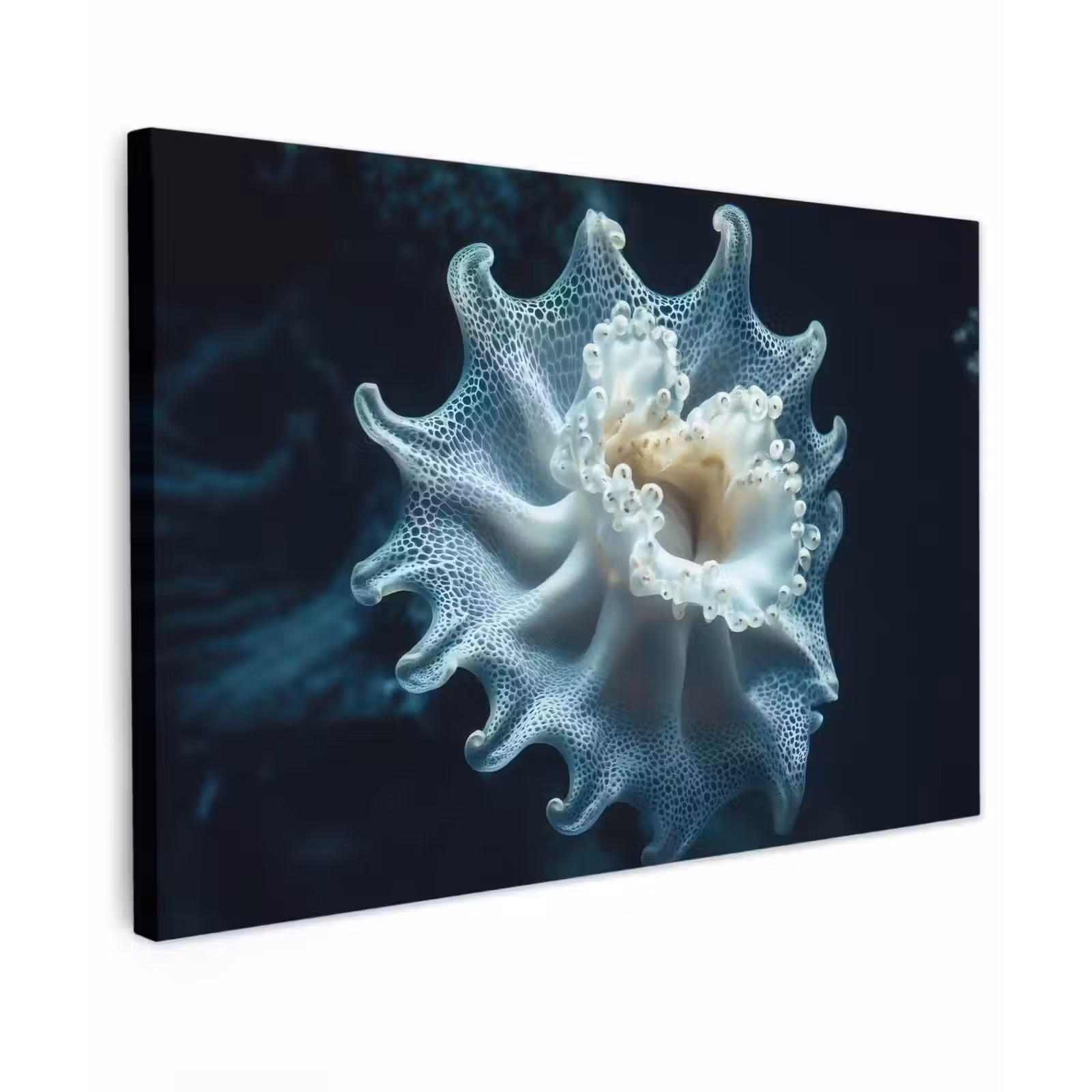 Canvas schilderij - Zeewezen - Wit - Golven - Water — 1
