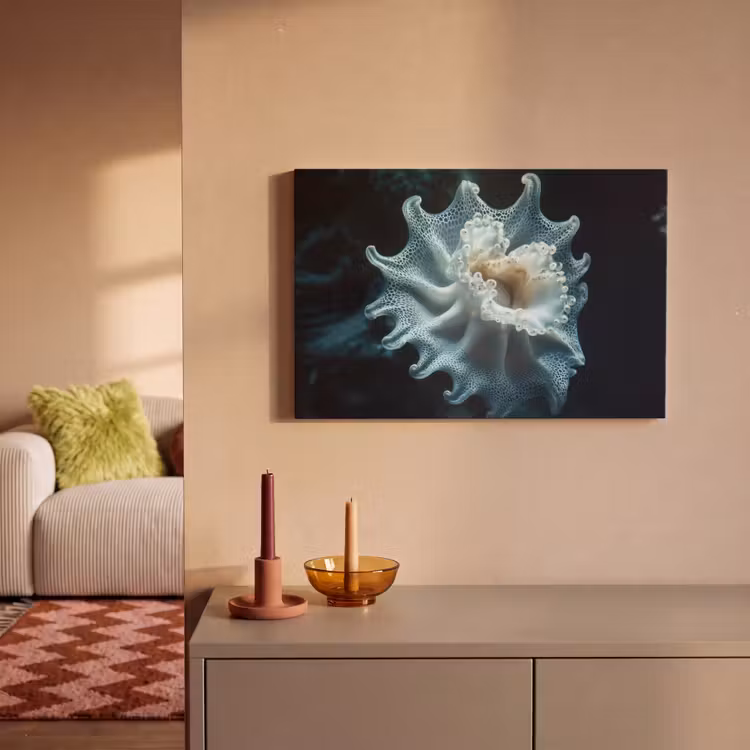 Canvas schilderij - Zeewezen - Wit - Golven - Water — 2