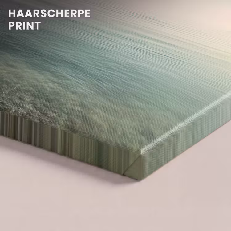 Canvas schilderij - Zee - Horizon - Blauw - Mist — 5