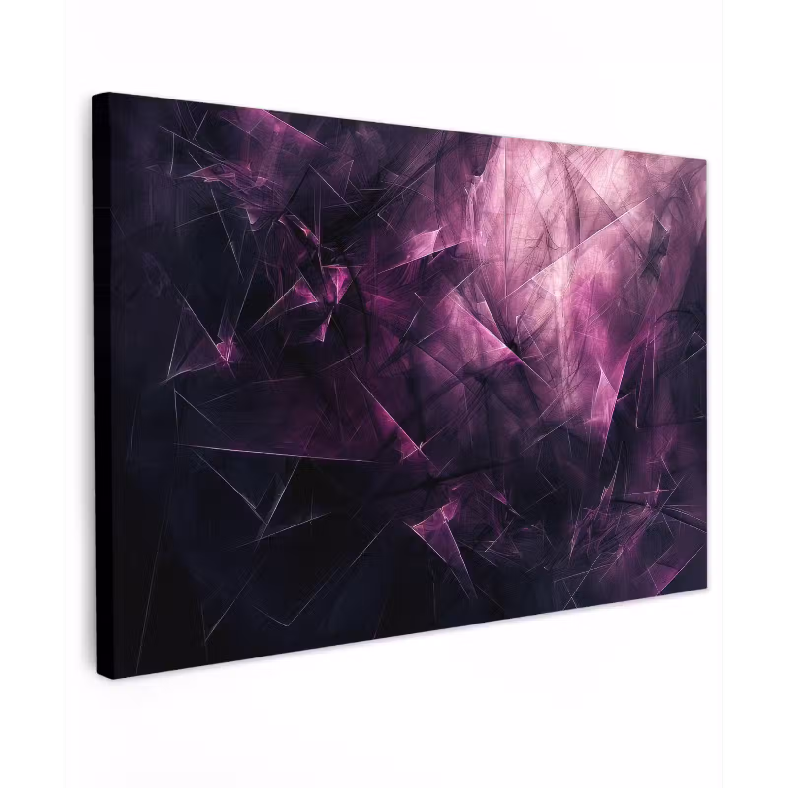 Canvas schilderij - Paars - Licht - Zwart — 1