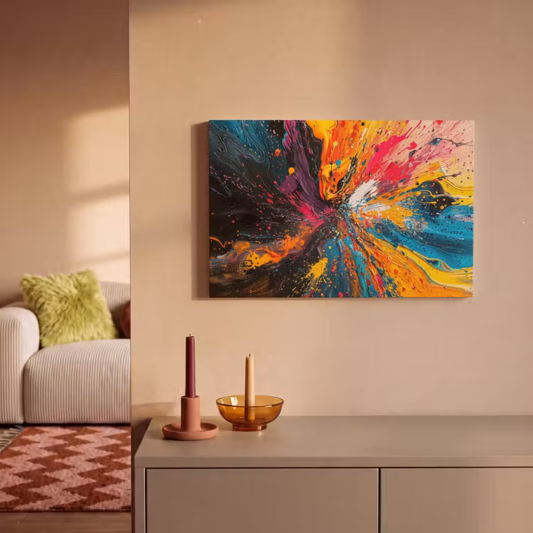 Canvas schilderij - Kleuren - Verf - Patroon — 2