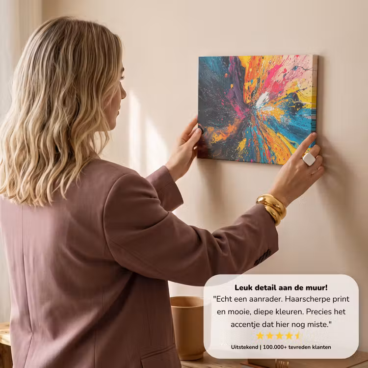 Canvas schilderij - Kleuren - Verf - Patroon — 3
