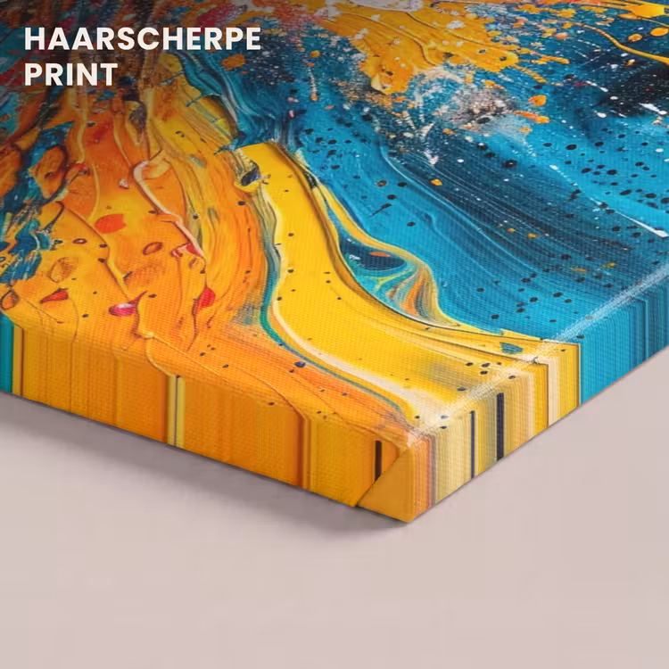 Canvas schilderij - Kleuren - Verf - Patroon — 5