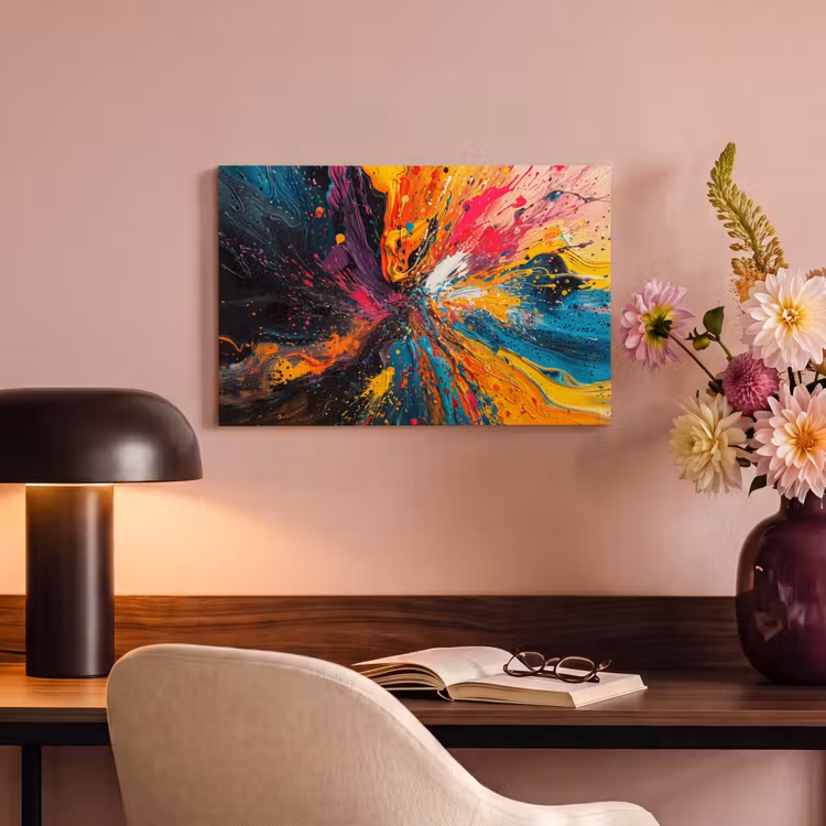 Canvas schilderij - Kleuren - Verf - Patroon — 6