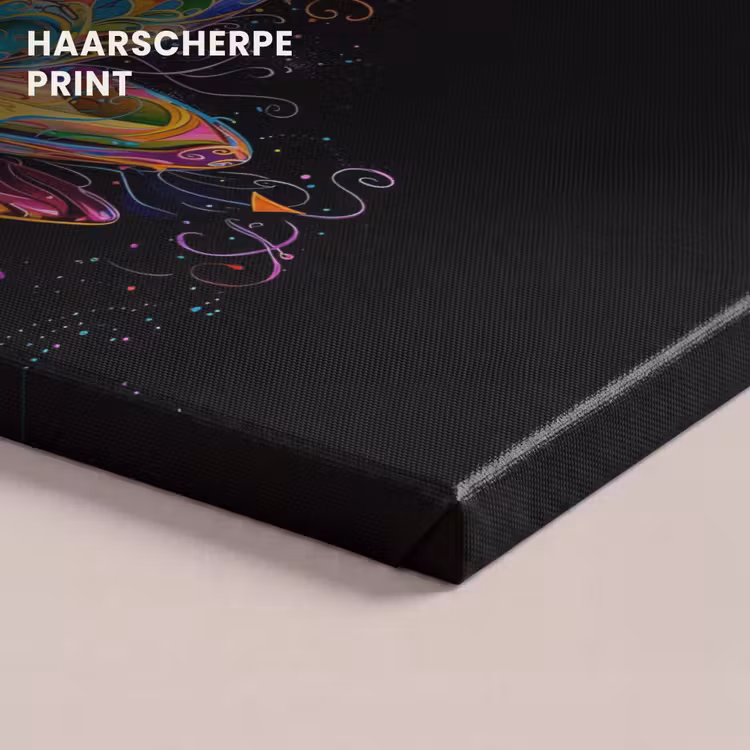 Canvas schilderij - Koffie - Kleurrijk - Zwart - Kopje — 5