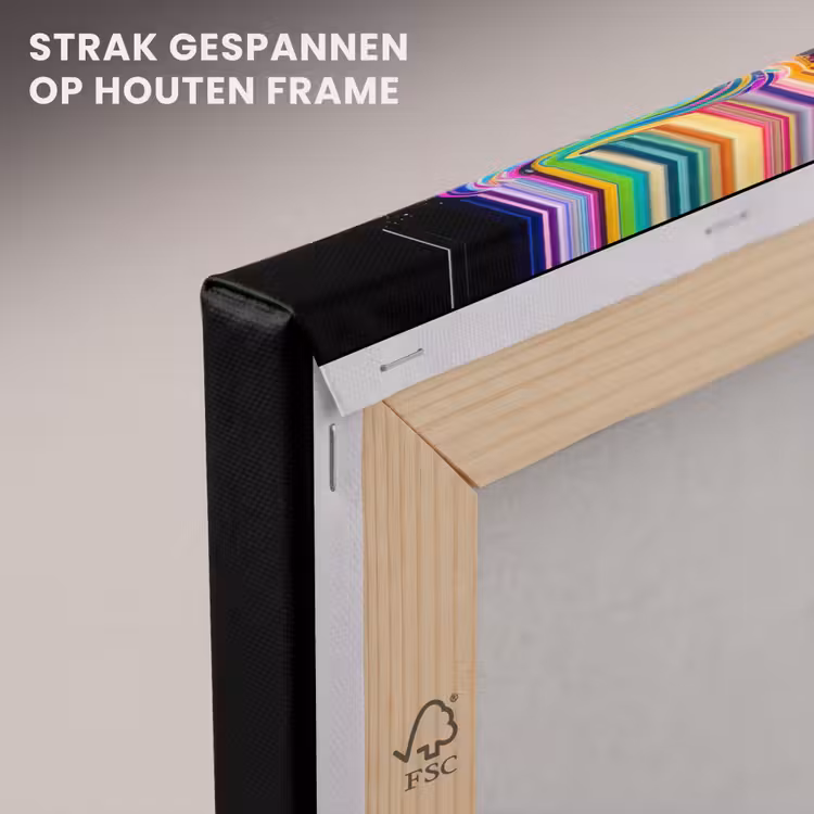 Canvas schilderij - Koffie - Kleurrijk - Zwart - Kopje — 7