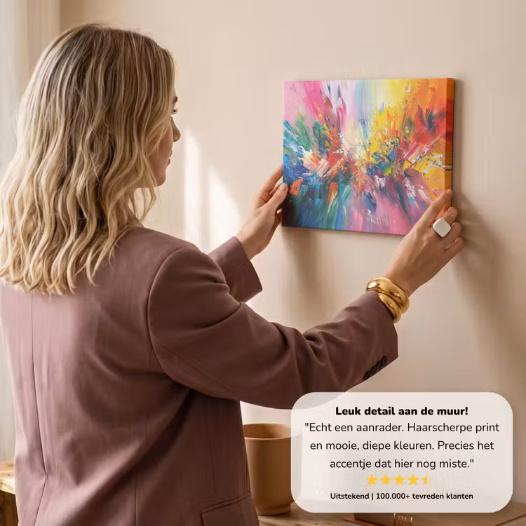 Canvas schilderij - Verf - Kleurrijk - Explosie — 3