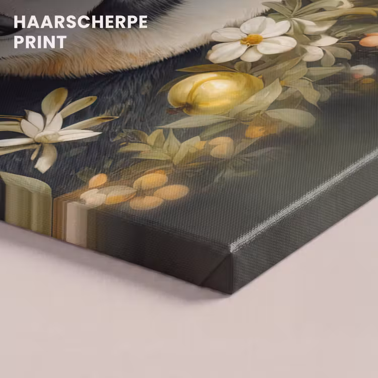 Canvas schilderij - Panda - Pandabeer - Wilde dieren - Natuur - Bloemen — 5