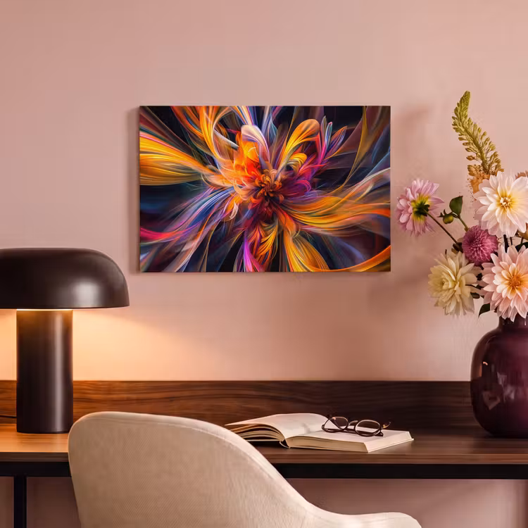 Canvas schilderij - Kleurrijk - Patroon - Zwart - Kleuren — 6