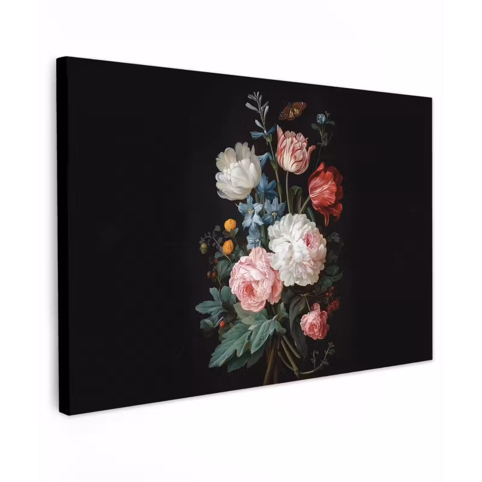 Canvas schilderij - Boeket - Kleurrijk - Klassiek — 1