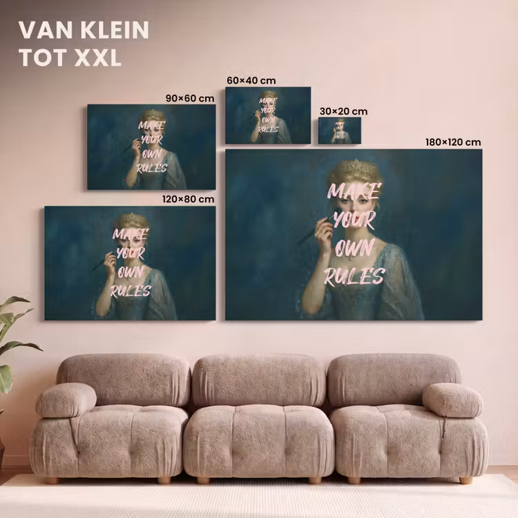 Canvas schilderij - Klassiek - Sierlijk - Roze — 8
