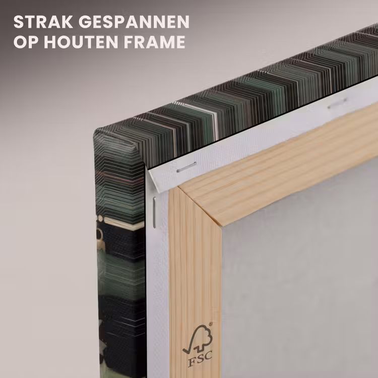 Canvas schilderij - Kerstballen - Rood - Hulsttakken - Patroon — 7