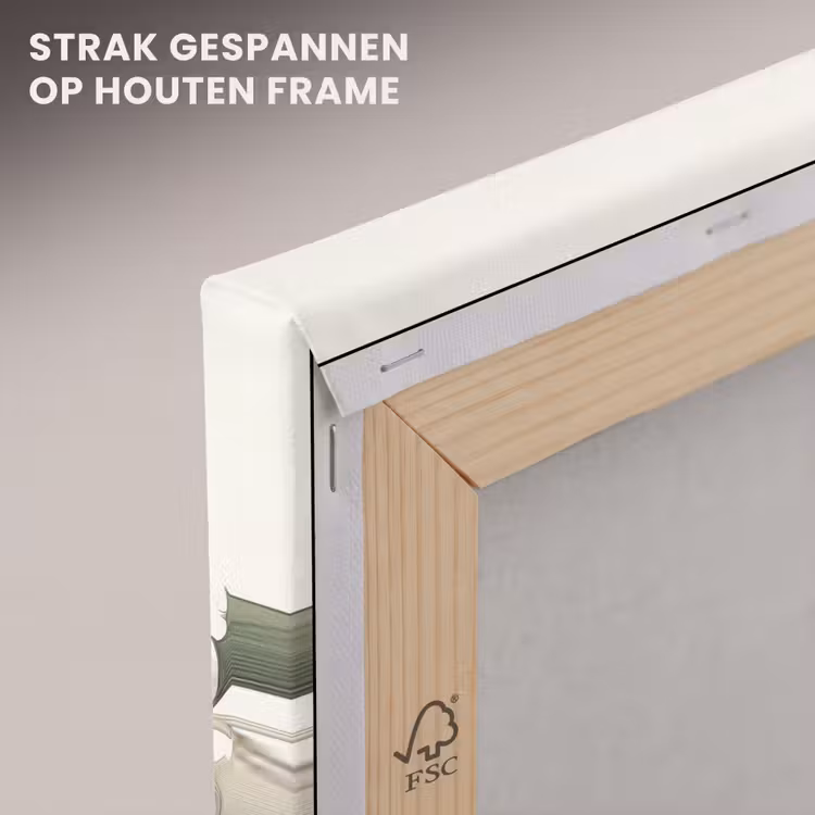 Canvas schilderij - Uilen - Tak - Hulstblaadjes - Kerstmuts — 7