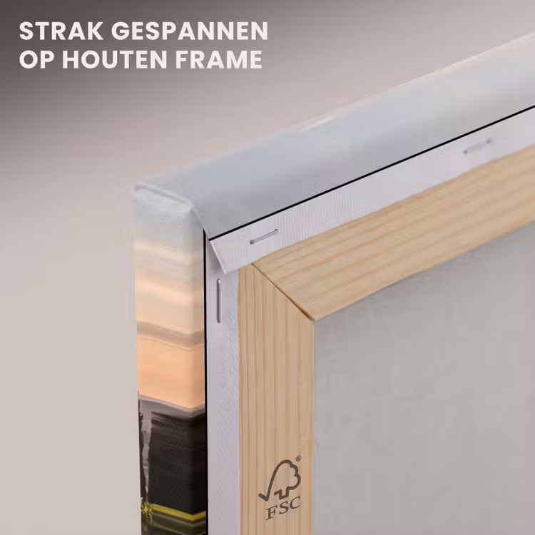 Canvas schilderij - Wijngaard - Zonsondergang - Landschap — 7