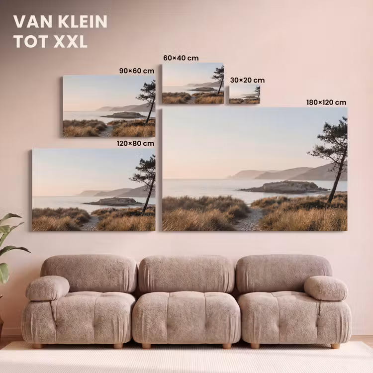 Canvas schilderij - Landschap - Kust - Duinen — 8