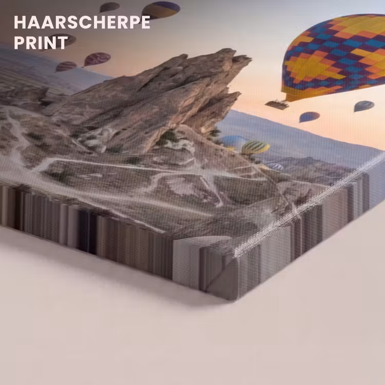 Canvas schilderij - Luchtballonnen - Rotsen - Zonsopgang — 5