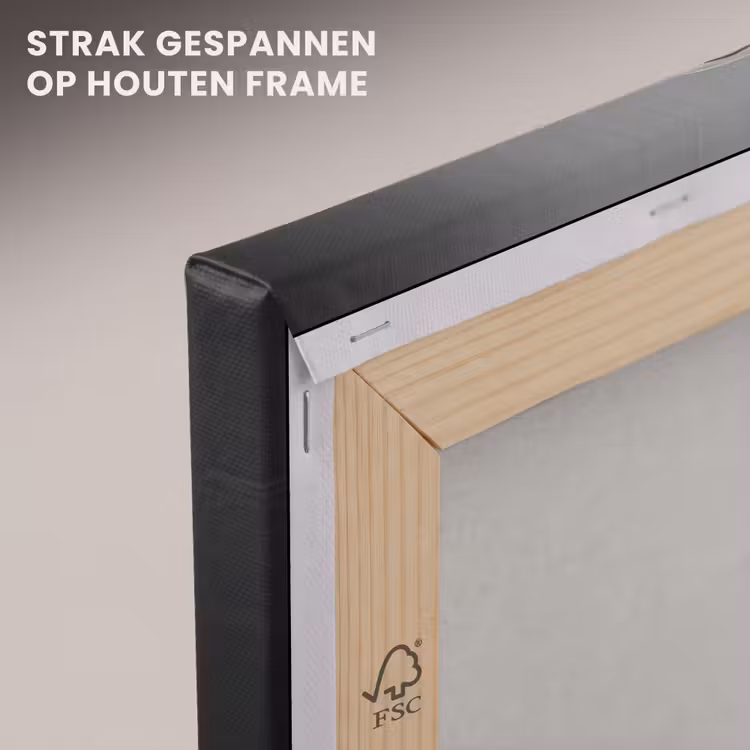 Canvas schilderij - Pan - Vis - Zwart - Wit — 7