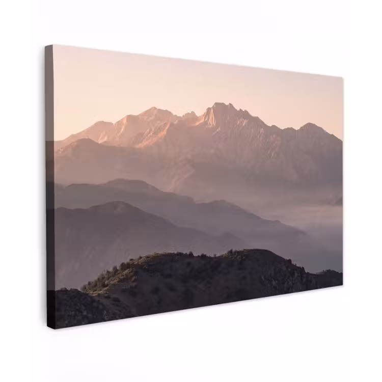 Canvas schilderij - Panorama - Landschap - Bergen — 1