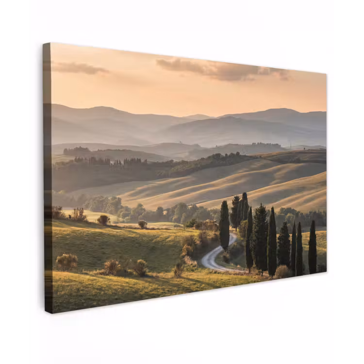 Canvas schilderij - Toscaans - Landschap - Heuvels — 1