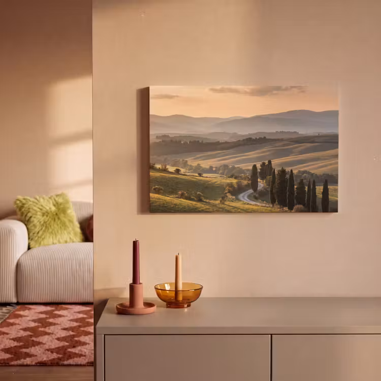 Canvas schilderij - Toscaans - Landschap - Heuvels — 2