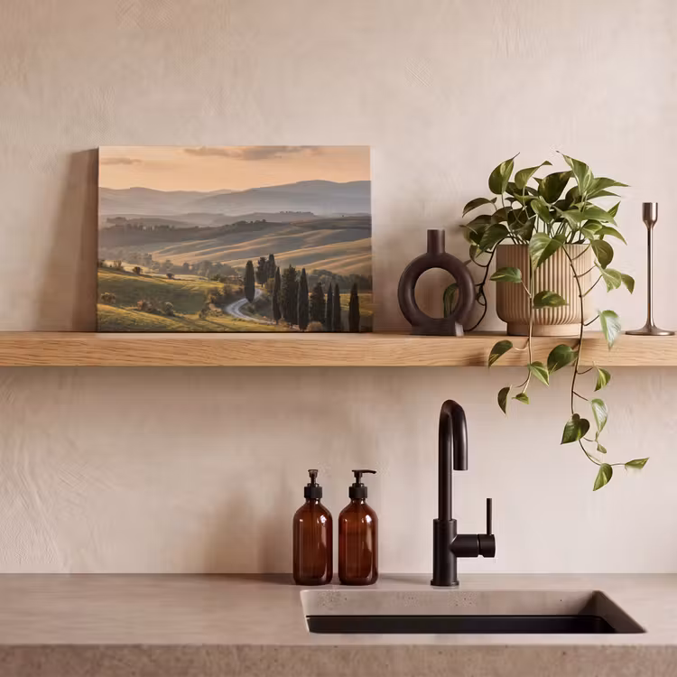 Canvas schilderij - Toscaans - Landschap - Heuvels — 4