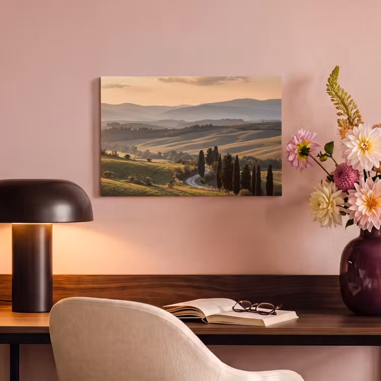 Canvas schilderij - Toscaans - Landschap - Heuvels — 6